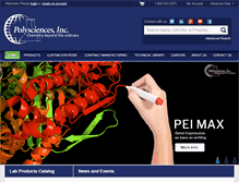 Tablet Screenshot of polysciences.com